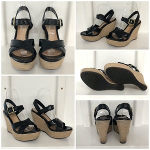 Ugg Australia Jackilyn Black Wedge Sandal